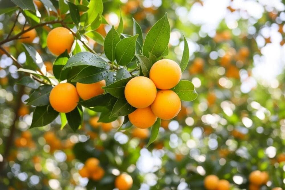 Thanh Trà làm say lòng du khách bởi hương vị ngọt ngào và vẻ đẹp vàng óng căng mọng, treo lủng lẳng trên cây